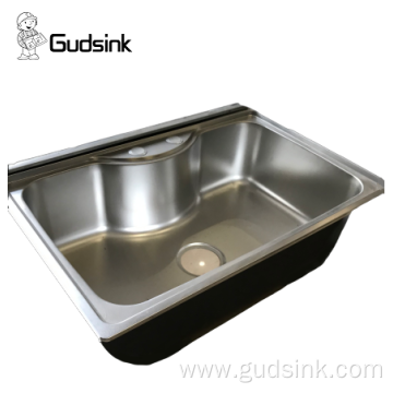 large space single bowl prssing kitchen sink